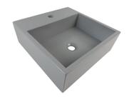 Cuba de Apoio Banheiro Onix Pedra 40x40cm Chumbo