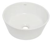 Cuba De Apoio Banheiro Redonda Louça Branca 35x35cm Sobrepor
