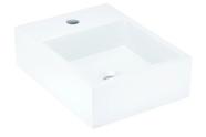 Cuba de Apoio Banheiro Topazio Pedra 35x35cm Branco Standard