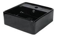 Cuba De Apoio De Louça Preta Black Quadrada 41cm.