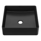 Cuba De Apoio De Louça Retangular 36,5x36,5 Preto
