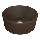 Cuba de Apoio Lavatório Redonda 36X36cm Marrom Fosco - L.146.22