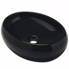 Cuba de Apoio Oval 40x30cm Preta - ICA912 - ICASA