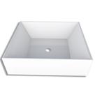 Cuba de Apoio para Banheiro em Mármore Sintético Prisma Branco 31cm - P88834 - COZIMAX Cuba de Apoio para Banheiro em Mármore Sintético Prisma Branco 31cm - P88834 - COZIMAX