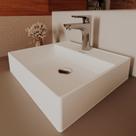 Cuba de Apoio para Banheiro/lavabo Cerâmica Quadrada 38 Cm Manplex