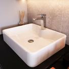 Cuba de Apoio para Banheiro/lavabo Cerâmica Quadrada 40 Cm Manplex