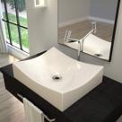 Cuba de Apoio para Banheiro Ml44w Retangular Folha Compace Cuba de Apoio para Banheiro Ml44w Retangular Folha Compace