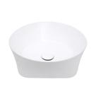 Cuba de Apoio para Banheiro Oval Louça Cerâmica Urban Pingoo.casa - Branco