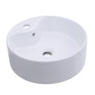 Cuba de Apoio para Banheiro Redonda Louça Cerâmica Ametista Pingoo.casa - Branco Cuba de Apoio para Banheiro Redonda Louça Cerâmica Ametista Pingoo.casa - Branco
