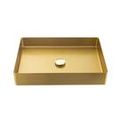 Cuba De Apoio Para Banheiro Slim Retangular Aço Inox 304 Makuna 55x38 cm Pingoo.casa - Dourado Cuba De Apoio Para Banheiro Slim Retangular Aço Inox 304 Makuna 55x38 cm Pingoo.casa - Dourado