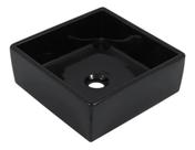 Cuba de Apoio Quadrada 30cm Preta - Icasa