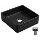 Cuba de Apoio Quadrada 36x36 Versa Com Válvula Lav. Inox