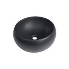 Cuba de Apoio Redonda Sem Válvula para Banheiro Louça Cerâmica 41cm Morganita Pingoo.casa - Preto Cuba de Apoio Redonda Sem Válvula para Banheiro Louça Cerâmica 41cm Morganita Pingoo.casa - Preto