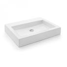 Cuba de Apoio Retangular com Mesa 61CMX46CMX10CM Arte Docol Branco