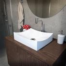 Cuba de Banheiro Croy Milano 45x36 Mármore Sintético