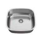 Cuba de Cozinha N5 Aço Inox 36x33,5x14cm Polida com Válvula e Manta Redutora Ruído Ghelplus Plus
