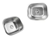 Cuba de Embutir Basic 42x36cm Em Aço Inox Acetinado Com Válvula 4.1/2