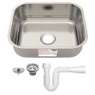 Cuba de Embutir Basic Aço Inox com Válvula e Sifão 40BL - Tramontina 94081/556 Cuba de Embutir Basic Aço Inox com Válvula e Sifão 40BL - Tramontina 94081/556