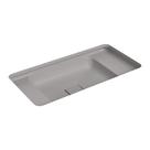 Cuba de Embutir Deca Slim 65x35 L.33060.MDE.85 Retangular com Mesa Soft Antracite