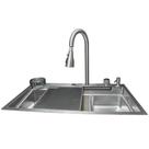 Cuba de Embutir Gourmet Premium CUB-025 Retangular Aço Inox 78x45cm com Kit Completo Cuba de Embutir Gourmet Premium CUB-025 Retangular Aço Inox 78x45cm com Kit Completo
