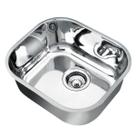 Cuba de Embutir n.0 Docol Invicta 40x34x18 cm em Aço Inox Alto Brilho com Válvula 4.1/2"