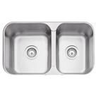 Cuba de Embutir/Sobrepor Dupla Tramontina 69x40 Isis 2C 34-28 BS em Aço Inox Escovado 94062102