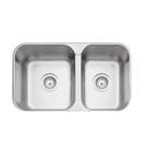 Cuba de embutir/sobrepor Tramontina Isis 2C 34-28 BS em Aço Inox acetinado 69x40 com 2 Cubas Cuba de embutir/sobrepor Tramontina Isis 2C 34-28 BS em Aço Inox acetinado 69x40 com 2 Cubas
