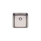 Cuba de embutir tramontina design collection quadrum 40 u em aco inox com acabamento acetinado 40x40cm 94005112
