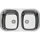 Cuba de embutir Tramontina Isis 2C 34 BL em aço inox 72x40cm