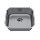 Cuba de Inox para Cozinha N3 40x34x11cm com Válvula Ghel Plus Cinza Ghelplus