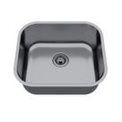 Cuba de Inox para Cozinha N3 40x34x17cm Polida com Válvula Ghel Plus Incolor Cinza Ghelplus