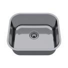 Cuba de Inox para Cozinha N3 40x34x18cm Alto Brilho com Válvula Ghel Plus Branco Cinza Cuba de Inox para Cozinha N3 40x34x18cm Alto Brilho com Válvula Ghel Plus Branco Cinza