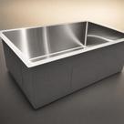 Cuba De Pia Gourmet Inox 201 Quadrada 60X50x22cm Profunda Para Cozinha Cuba De Pia Gourmet Inox 201 Quadrada 60X50x22cm Profunda Para Cozinha