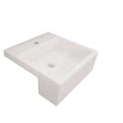 Cuba de Semi Encaixe de Mesa para Banheiro Retangular L733 Branco - Deca