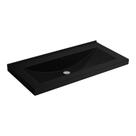Cuba de Sobrepor Lavatório Concava com Mesa 92X45,5cm Ébano - L.95.95 Cuba de Sobrepor Lavatório Concava com Mesa 92X45,5cm Ébano - L.95.95