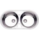 Cuba de Sobrepor Luna Duo Aço Inox Alto Brilho 2C 36 BS - Tramontina 94035/202