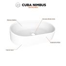 Cuba de Sobrepor Oval 43x25 cm