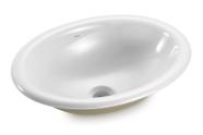 Cuba De Sobrepor Oval 45x33cm Il66 + Válvula Click + Sifão