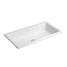 Cuba De Sobrepor Retangular Branco 590x305mm - Deca