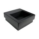 Cuba de Sobrepor Retangular com Grelha e Válvula Oculta 42,5X41cm Ébano Fosco Black Matte - L1042. BL.MT.94