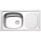 Cuba de Sobrepor Tramontina Alpha Inox Pré Polido 78 x 43 cm com Válvula 93840602
