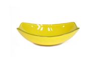 Cuba de vidro oval chanfrada 51cm amarela Cuba de vidro oval chanfrada 51cm amarela