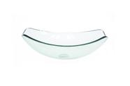 Cuba de vidro oval chanfrada 51cm jateado Cuba de vidro oval chanfrada 51cm jateado
