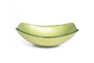 Cuba de vidro oval chanfrada 51cm verde oliva Cuba de vidro oval chanfrada 51cm verde oliva