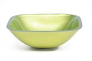 Cuba de vidro quadrada 35cm verde oliva Cuba de vidro quadrada 35cm verde oliva