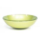 Cuba de vidro redonda 31cm verde oliva Cuba de vidro redonda 31cm verde oliva