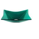 Cuba de vidro retangular 39cm verde Cuba de vidro retangular 39cm verde
