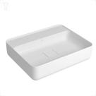 Cuba deca apoio retangular l.13050.m.17 branco com mesa 50cm