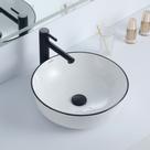 Cuba Deend de Ceramica Orbita Linea Para Banheiro 41x41x13cm