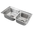 Cuba Dupla Aço Inox Para Cozinha Gourmet Potiguara 78x43cm Cuba Dupla Aço Inox Para Cozinha Gourmet Potiguara 78x43cm